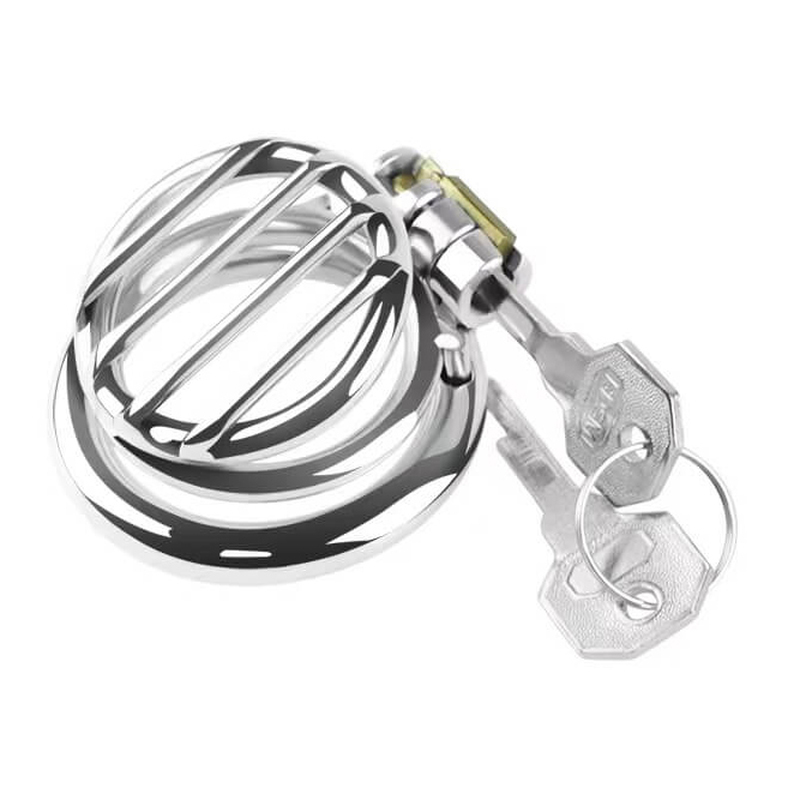 Jail Bars Stainless Steel Chastity Cage
