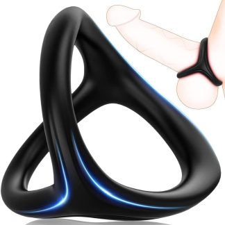 Silicone 3 in 1 Ultra Soft Cock Ring