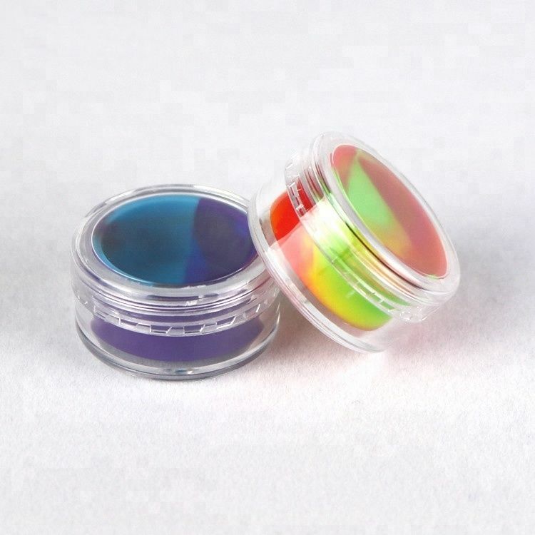 Plastic Shell Silicone Insert Herb Concentrate Container