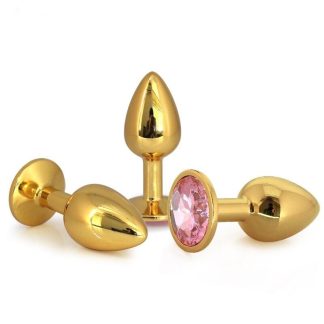 Stainless Steel Butt Plug With Jewel Anal Butt Plug